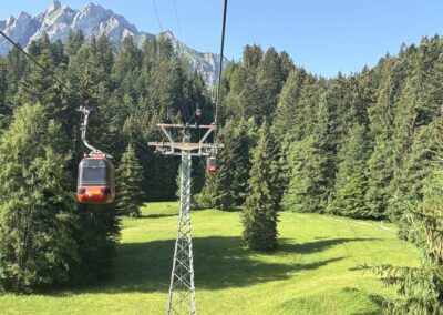 Cable car from Kriens to Fräkmüntegg on Mount Pilatus, Switzerland
