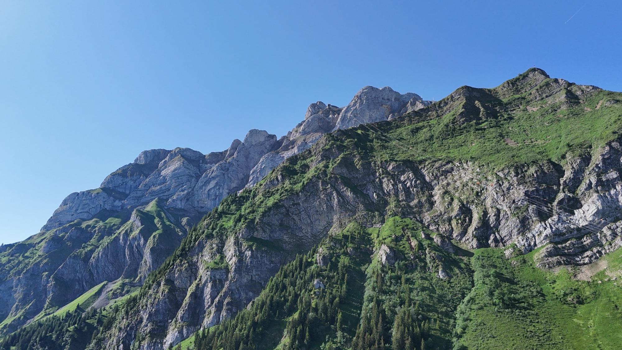 Mountain hiking adventure in Switzerland