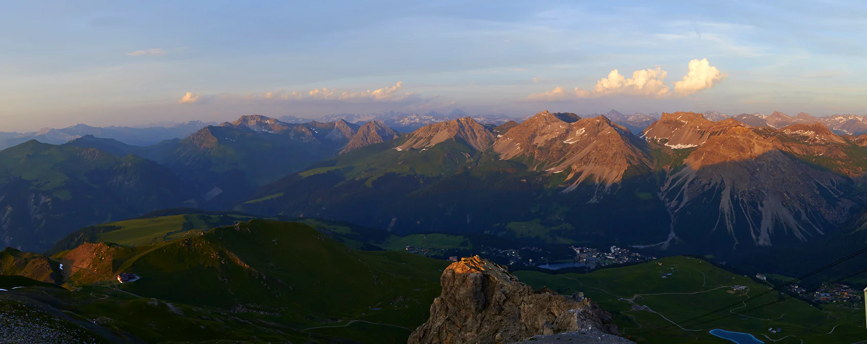 Weather and mountain conditions in Arosa, Switzerland