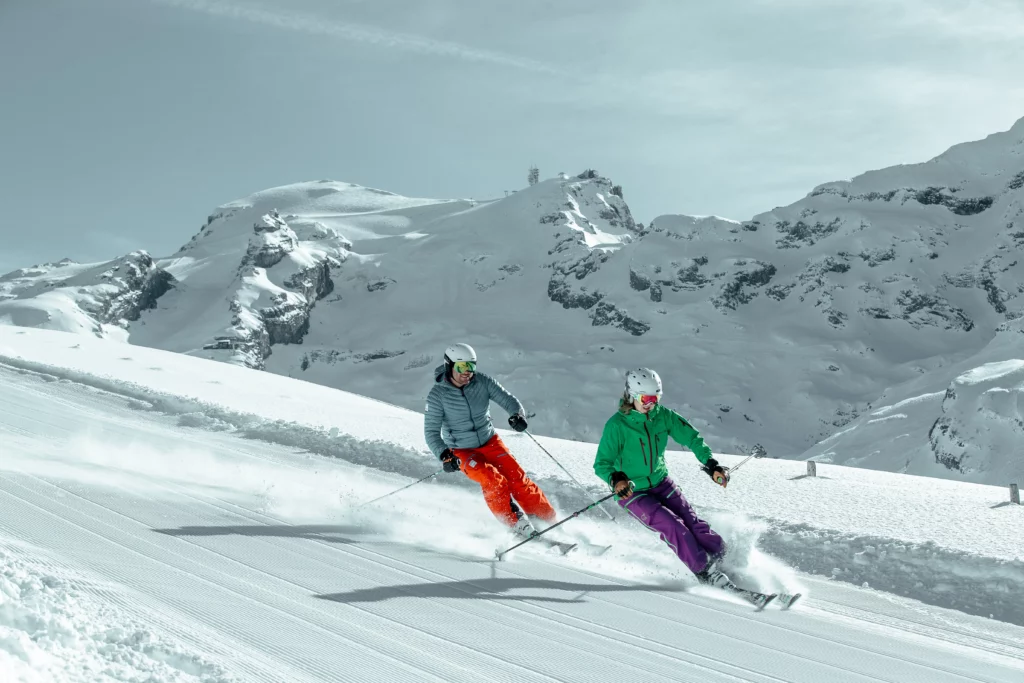 Skiing at Titlis