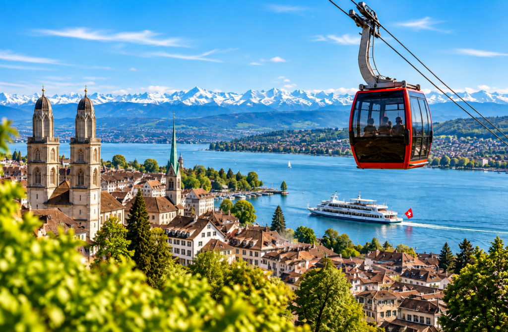 Zurich Highlights Tour with Cable Car & Ferry