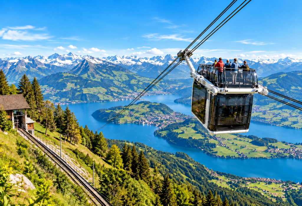 Stanserhorn Cabrio Cable Car Half-Day Tour from Lucerne